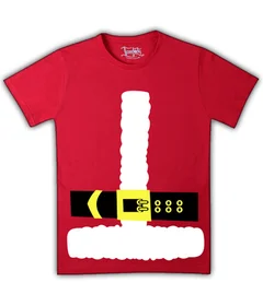 Прикольные футболки: НГ 24 - Костюм Деда Мороза красная